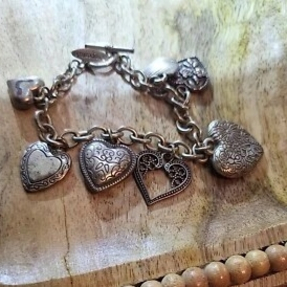 Areopostale Heart Charm Bracelet